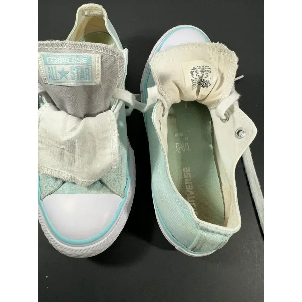 All Star Converse Aqua Blue Girls‎ size 3 US